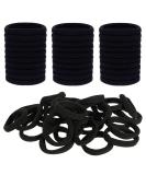 ILamourCar 50 Seamless Cotton Hair Elastics for Girls, Babies, and Women - Black - Buy Online on GoSupps.com