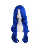 Buy MapofBeauty 24 Navy Blue Curly Wig with Side Bangs - Sexy & Charming Hair Extensions for Glamorous Looks - Buy Online on GoSupps.com