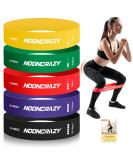 Nooncrazy Fitness Straps: 5 Set Natural Latex Resistance Bands for Pilates Strength Training & Physiotherapy - 100% Durable 5 Strength Levels - Buy Online on GoSupps.com