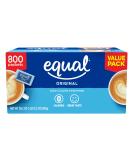 EQUAL 0 Calorie Sweetener Sugar Substitute Zero Calorie Sugar Alternative Sweetener Packets Sugar Alternative 800 Count - Buy Online on GoSupps.com