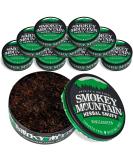 Smokey Mountain Wintergreen Herbal Long Cut Snuff 10 Can Box - Tobacco Free & Nicotine Free - Buy Online on GoSupps.com