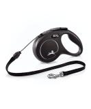 Buy Flexi Classic Retractable Dog Leash - Ergonomic Durable Tangle-Free for Dogs Up to 20 kg - 4.8 m | Size M Black - Buy Online on GoSupps.com