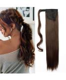 23 Wrap Around Ponytail Extension Clip in Hairpiece, Light Brown - Synthetic Straight Hair - 23 Inch - Buy Online on GoSupps.com