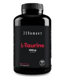 High Strength Taurine Supplement 1000mg Capsules (180 ct) Vegan | Pre Workout for Men & Women | Essential Amino Acid | Gluten Free by Zenement - Buy Online on GoSupps.com