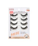KISS My Lash But Better Fake Eyelashes Multipack Bare Affair 4-Pair Pack Invisible Lightweight Reusable Contact Lens Friendly Voluminous Comfortable | 8 Total - Buy Online on GoSupps.com