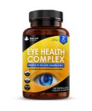 Lutein and Zeaxanthin Supplement for Eye Health with Vitamin A, B2 & Zinc - Made in the UK by New Leaf - Buy Online on GoSupps.com