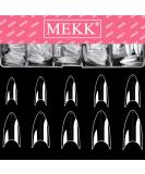 600PCS Clear Short Stiletto Nail Tips - Acrylic False Nail Tips for Salons & DIY Nail Art - 10 Sizes - Buy Online on GoSupps.com