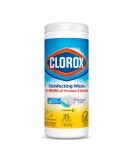Clorox Disinfecting Wipes - Bleach-Free Cleaning Wipes Crisp Lemon Scent 35 Count | International Shipping Available - Buy Online on GoSupps.com