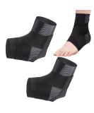 Lightweight Adjustable Lace-up Ankle Support Braces for Injury Recovery - Compression Relief for Men & Women - X-Large Black - Buy Online on GoSupps.com