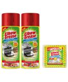 2X Elbow Grease Oven & Grill Heavy Duty Cleaner Spray (2X 400 ML)- Powerful Oven & Grill Deep Cleaner - with 1 Pack Elbow Grease Power Cloth 2X Elbow Grease Oven Cleaner Spray + Power Cloth - Buy Online on GoSupps.com