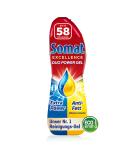 SOMAT Excellence Duo Power Gel - 58 Washes | Eco-Friendly Dishwasher Cleaning with Lemon & Lime | Sparkling Clean Dishes at Low Temperatures - Buy Online on GoSupps.com