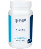 Klaire Labs Vitamin C - 1000 Milligrams L-Ascorbic Acid in Coated Tablets to Protect from Oxidation (100 Tablets) - Buy Online on GoSupps.com