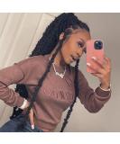 30 Inch Butterfly Locs Crochet Hair 6Packs | Pre-Twisted Long Distressed Goddess Faux Locs | Pre-Looped Soft Synthetic Hair Extensions | 1B# Color - Buy Online on GoSupps.com