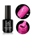 Beetles Reflective Gel Nail Polish, 15ML Hot Pink Glitter Spring Summer Color Soak Off Sparkle Gel Polish Nail Lamp Nail Art Manicure Salon DIY at Home R-Hot Pink Glitter - Buy Online on GoSupps.com