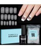 TOMICCA 4-in-1 Nail Extension Kit with 150 Short Oval Nails & Glue Gel - DIY Acrylic Nail Art Set for Women & Girls - Buy Online on GoSupps.com