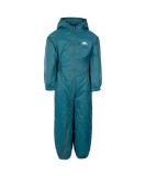 Trespass Children's Unisex Button Rain Suit 5-6 Years Teal - Waterproof Kids Overalls - Buy Online on GoSupps.com