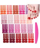 SILPECWEE Toe Nail Stickers Full Nail Wraps Red Solid Color Toenail Polish Strips for Women Self Adhesive Toe Stickers Polish Gel Toenails Stickers with 1pc Nail File (20 Sheets) No3 - Buy Online on GoSupps.com