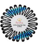 FeyFia Premium 50 Black Hair Clips for Women & Girls | Metal Hair Barrettes in Elegant Packaging | Hair Accessories for Women with Style - Buy Online on GoSupps.com