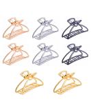 MIAO YUAN 3 Metal Hair Claws Set - 8 Barrettes for Thick and Normal Hair (Gold, Silver, Rose Gold, Gun-Black) - Stylish Jaw Clamps and Hairpins - Buy Online on GoSupps.com