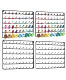 Haitral 4 Set Wall-Mounted Sewing Thread Rack - 54-Spool Metal Holder for Hair Braiding - Black Organizer - Buy Online on GoSupps.com