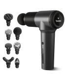 Turonic GM5 Massage Gun - Deep Tissue Massager for Muscle Relaxation & Pain Relief - 5 Speeds, 7 Massage Heads - Electric Handheld Percussion Massager (Black) - Buy Online on GoSupps.com