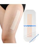 Waterproof Long Surgical Incision Bandages for Knee Replacement - Silicone Adhesive Dressing & Non-Stick Pads - Hip Wound Care Shower Patches (4x10 Inch Pack of 5 - Buy Online on GoSupps.com