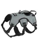 Rabbitgoo Break-Proof Dog Harness for Medium Dogs - Adjustable Breathable Padded Vest with Handle & Panic Lock - Gray (1 Pack) - Buy Online on GoSupps.com