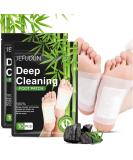 20PCS Deep Cleansing Foot Pads with Bamboo Vinegar and Ginger Powder - Relieve Stress & Improve Sleep - Buy Online on GoSupps.com