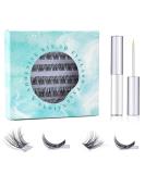 SISILILY Individual Lashes Cluster 50 Pcs Kit | DIY Reusable 3D Eyelash Extension | Soft Natural C CC D Curl Individual Eyelashes with Glue | 10/12/14/15/16mm Length - DM12 - Buy Online on GoSupps.com