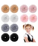 Furry Rabbit Fur Scrunchies - 12 PCS Multicolor Hair Accessories for Women and Girls - Buy Online on GoSupps.com