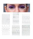 6 Sheets Self-Adhesive Face Gems & Rhinestones for Makeup | DIY Festival Eye Jewelry Stickers - Buy Online on GoSupps.com