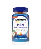 Centrum MultiGummies Gummy Multivitamin for Men Multivitamin/Multimineral Supplement with Selenium Antioxidants and Vitamin D3 Assorted Fruit Flavor - 170 Count 170 Count (Pack of 1) - Buy Online on GoSupps.com
