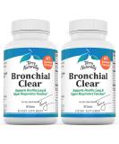 Terry Naturally Bronchial Clear Tablets - Pack of 2 - Lung & Upper Respiratory Support - Non-Drowsy - Non-Jittery - Non-GMO - Gluten Free - 180 Servings - Buy Online on GoSupps.com