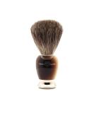 Edwin Jagger Imitation Light Horn & Nickel Classic Pure Badger Shaving Brush - Men's Shaving Brush for Cream or Soap - Buy Online on GoSupps.com