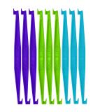 Outie Tool | Clear Aligner Invisible Braces Removal Tool - Patented Design | 60 Count Sky Blue/Neon Green Bulk - Buy Online on GoSupps.com