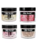Mia Secret Cover Acrylic Powder 4 Pc Set - 2 oz Beige Nude Pink & Rose | International Shipping Available - Buy Online on GoSupps.com