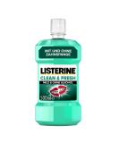 Buy Listerine Clean & Fresh 500 ml - Antibacterial Alcohol-Free Mouthwash with Essential Oils for Daily Dental Care | Ideal for Braces & Oral Hygiene - Buy Online on GoSupps.com