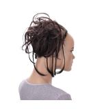 CAISHA XXL Hair Part Hair Tie - Daisy Dutt Updos with Braids | Wavy Heat-Resistant Synthetic Fiber | Chocolate Brown - 17cm | International Shipping - Buy Online on GoSupps.com