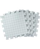 Boye Interlocking Needlepoint, Knitting, and Crochet Blocking Boards, 12'' W x 12'' L, 4pc, Black - Buy Online on GoSupps.com