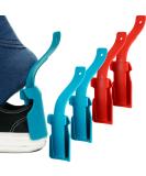 Lazy Shoe Helper Set - Portable Shoe Slider Tool for Easy On/Off - Blue/Red - One Size Fits Most - Buy Online on GoSupps.com