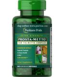 Puritan's Pride Prosta-Metto Saw Palmetto Complex for Men - 240 Softgels | Prostate Health Supplement - Buy Online on GoSupps.com