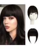 Sofeiyan 100% Remy Real Hair Clip-In Bangs - Natural Black Fringe Extensions for Women - Buy Online on GoSupps.com