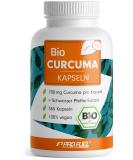 Organic Bio Curcuma Capsules - 365 High-Dose 700mg with 35mg Curcumin & Black Pepper - 1 Year Supply - Buy Online on GoSupps.com