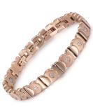 RainSo Magnetic Bracelets for Women | Stainless Steel Fish Design | Adjustable Rose Gold Crystal Bracelet | Perfect Mother's Day & Birthday Gift - Buy Online on GoSupps.com