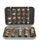 40-Piece Fly Fishing Fly Set - Dry Fly Bait & Accessories with Box for Trout Fishing - Buy Online on GoSupps.com