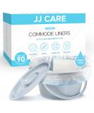 JJ CARE Commode Liners - Pack of 90 Disposable Bedside Toilet Chair Liners with Absorbent Pads - Buy Online on GoSupps.com