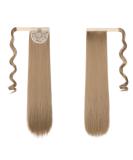 Cybelleza Clip In Ponytail Extensions | Heat-Resistant 55cm Sandy Blonde Hair Piece - Realistic Braid & Affordable Smooth Volume - Buy Online on GoSupps.com