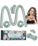 Cardamom Green Heatless Curlers Headband - DIY Long Hair Styling Tool for Overnight Heatless Curls - Buy Online on GoSupps.com