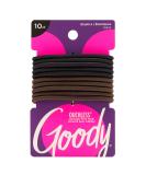 Goody Nonslip Women's Elastic Hair Tie - 10 Count Black - 4MM for Medium Hair | Ouchless Hair Accessories for Long Lasting Styles - Pain-Free - Buy Online on GoSupps.com