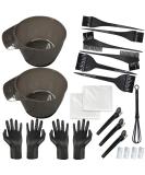 Mauts Hair Dye Coloring Set Hair Tinting Comb and Mixing Brush Bowl Ear Cover Mixing Spoon Hair Clips Gloves and Disposable shawl DIY Salon. - Buy Online on GoSupps.com
